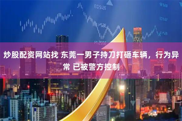 炒股配资网站找 东莞一男子持刀打砸车辆，行为异常 已被警方控制